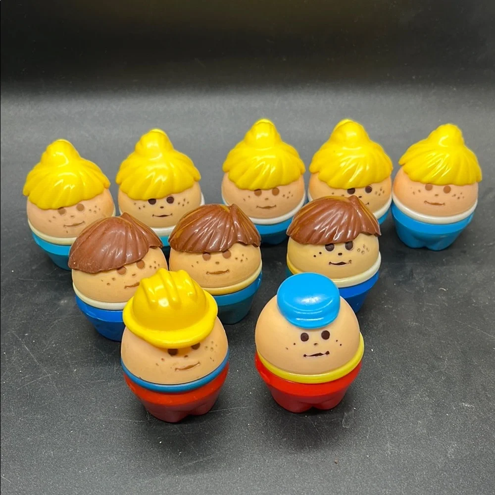 Vintage 90s Fisher Price People set of 10 Assorted Kid Toy Figures